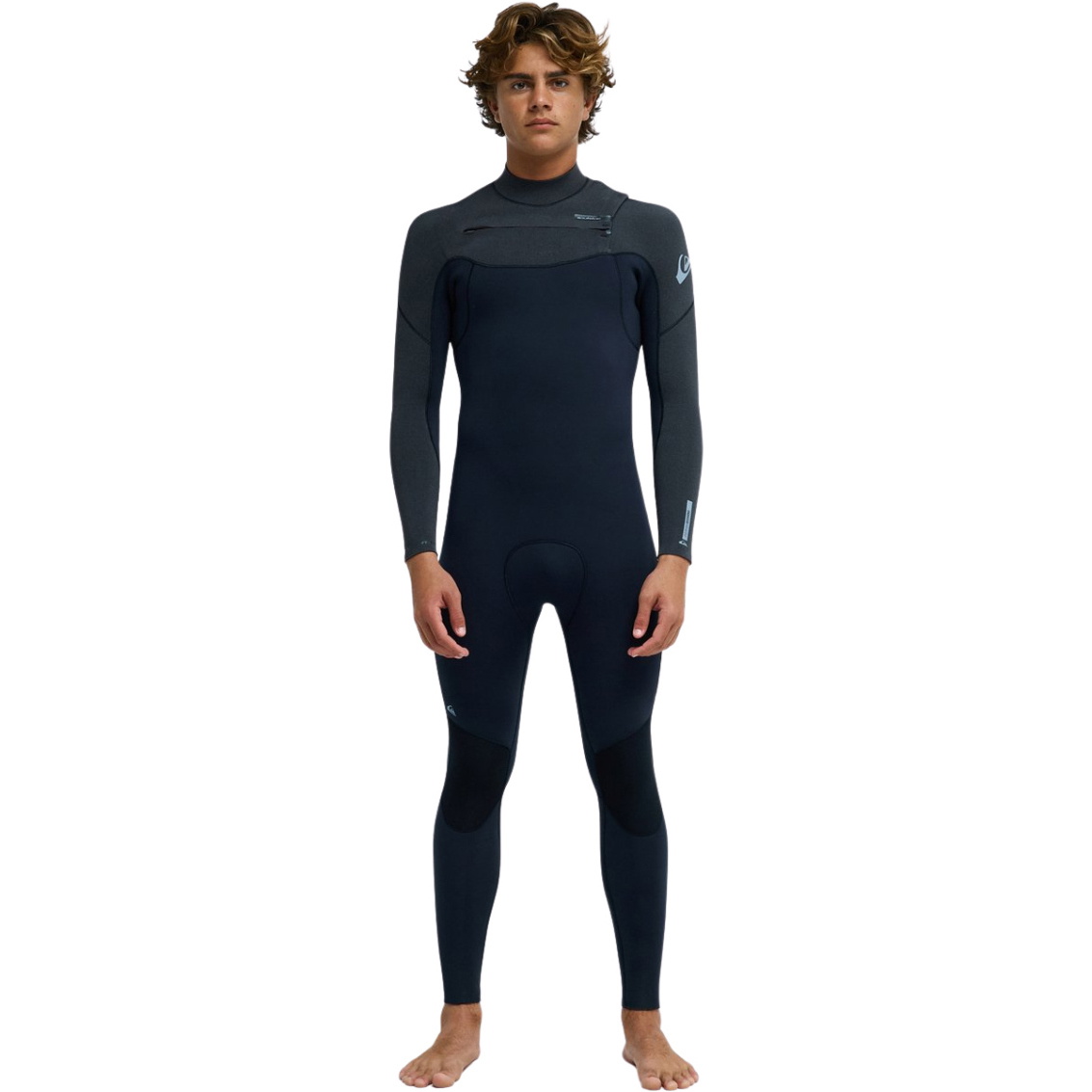 2026 Quiksilver Mens Everyday Sessions 3/2mm Chest Zip Wetsuit 25AW213510 - Black Heather